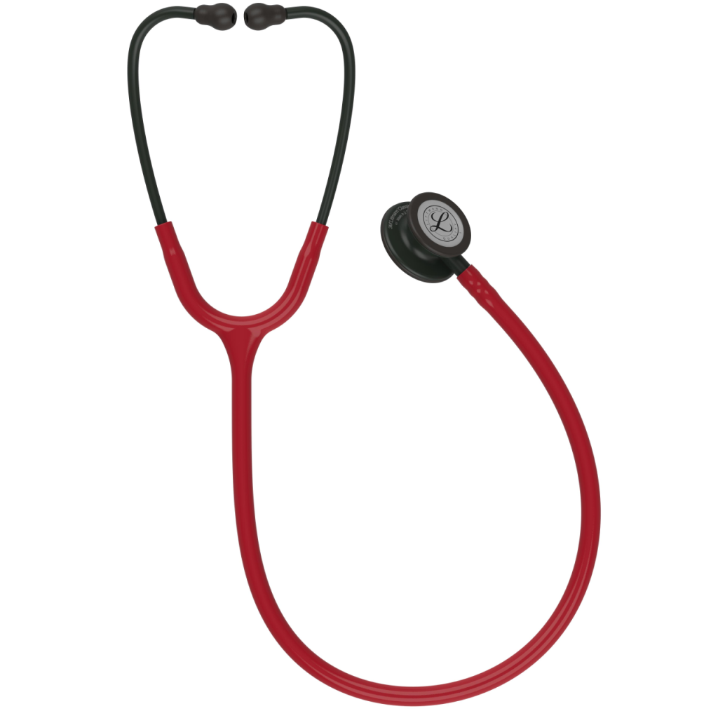 Stetoscop 3M Littmann Classic III Rosu burgundy cu capsula neagra 5868 privire de ansamblu