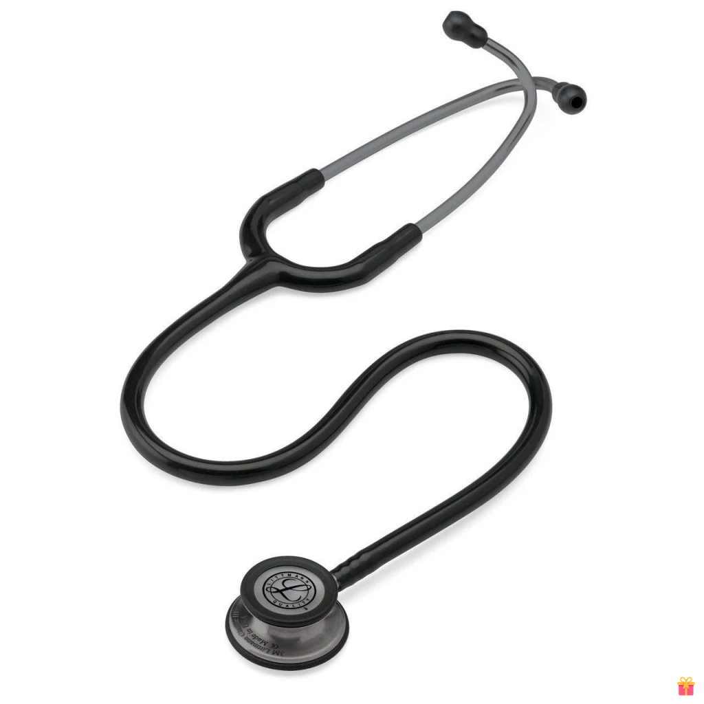 Stetoscop 3M Littmann Classic III Negru cu capsula fumurie 5811 privire de ansamblu