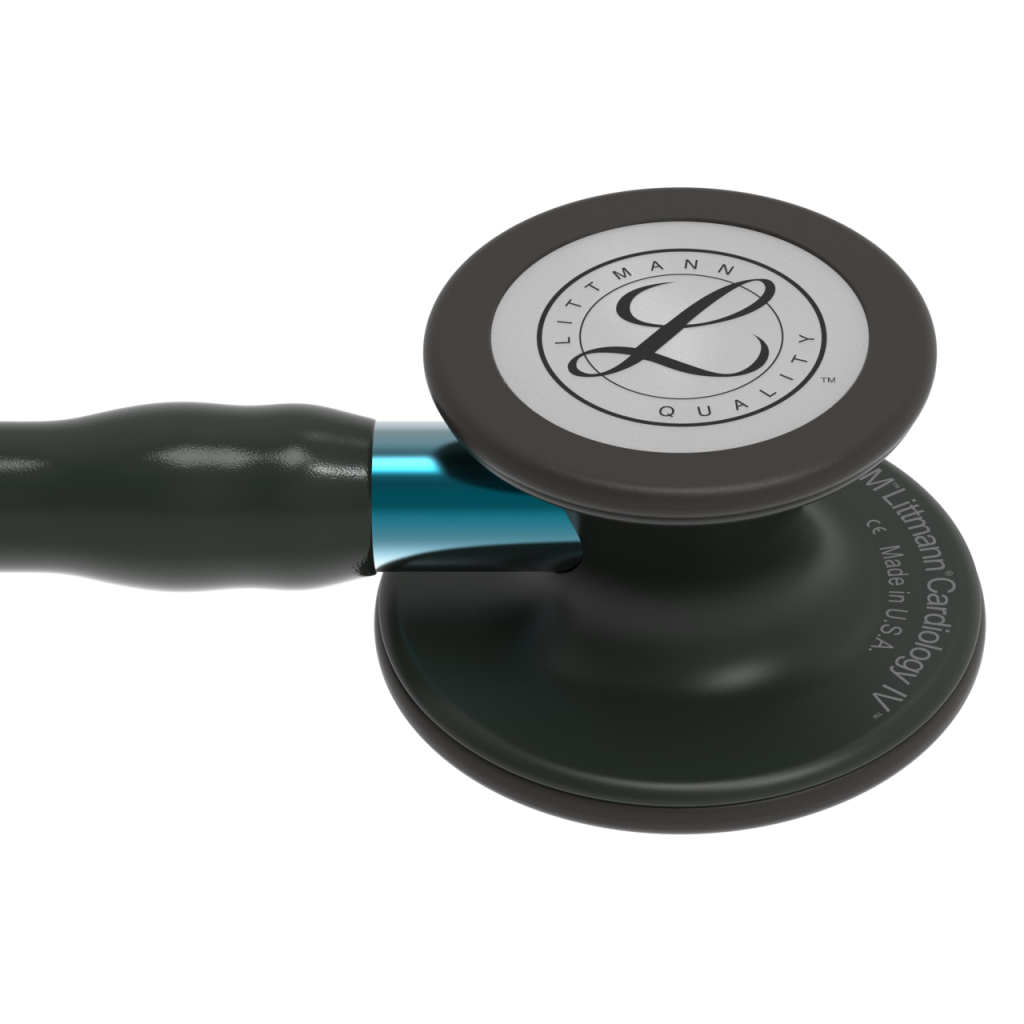 Stetoscop 3M Littmann Cardiology IV Negru capsula neagra reflexie albastru 6201  - capsula 