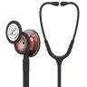 Pachet student - Stetoscop Littmann Classic III Negru cu capsula curcubeu 5870 + Borseta neagra